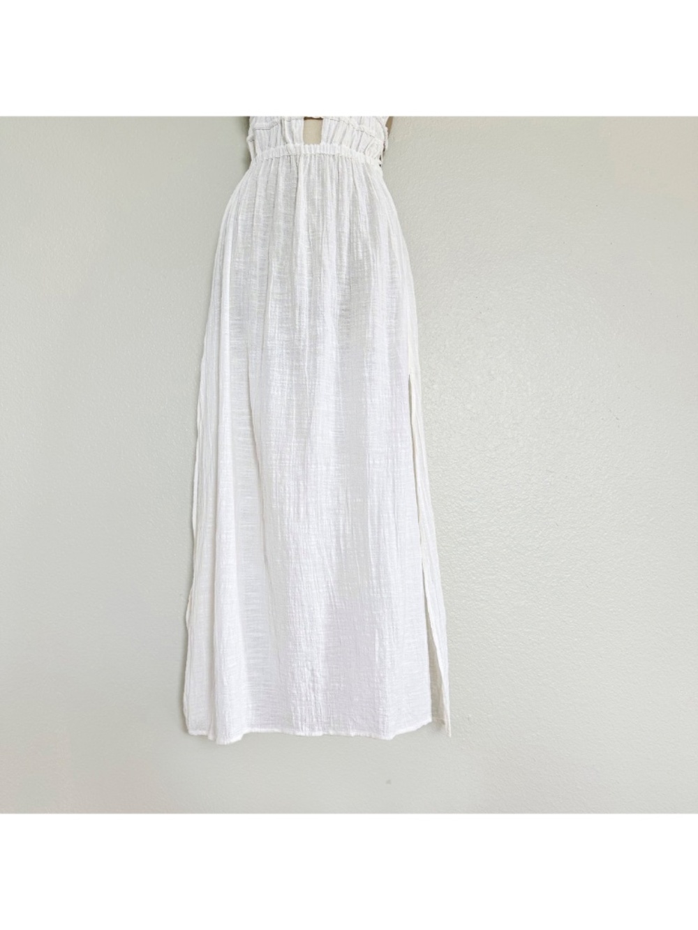 Ethereal White Gauzy Goddess Maxi Dress L*Space Kira Coverup Resortwear Sz S - Picture 5 of 15